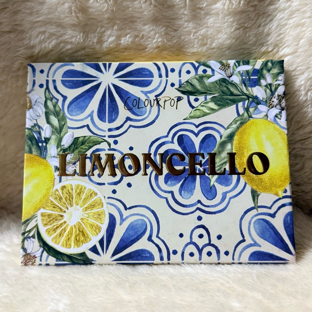 Colourpop Limoncello Palette with Blue and Yellow Accents
